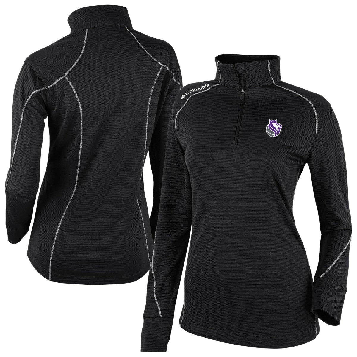 Sacramento Kings Women's Omni-Wick Shotgun 2.0 Quarter-Zip Pullover Top - Black | Columbia discount