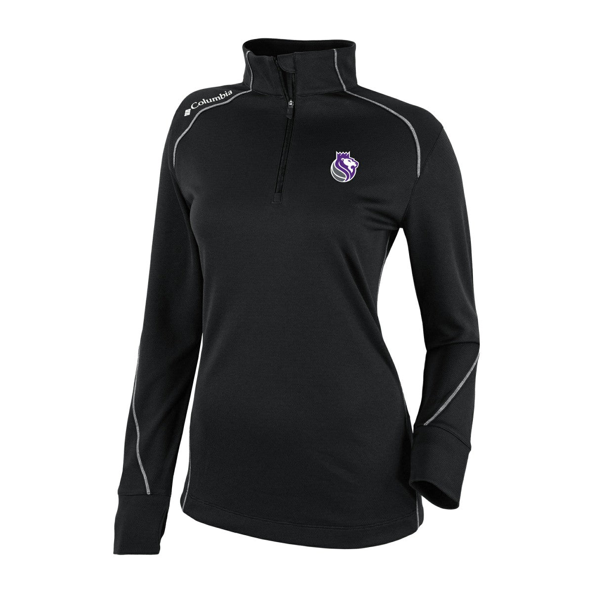 Sacramento Kings Women's Omni-Wick Shotgun 2.0 Quarter-Zip Pullover Top - Black | Columbia discount