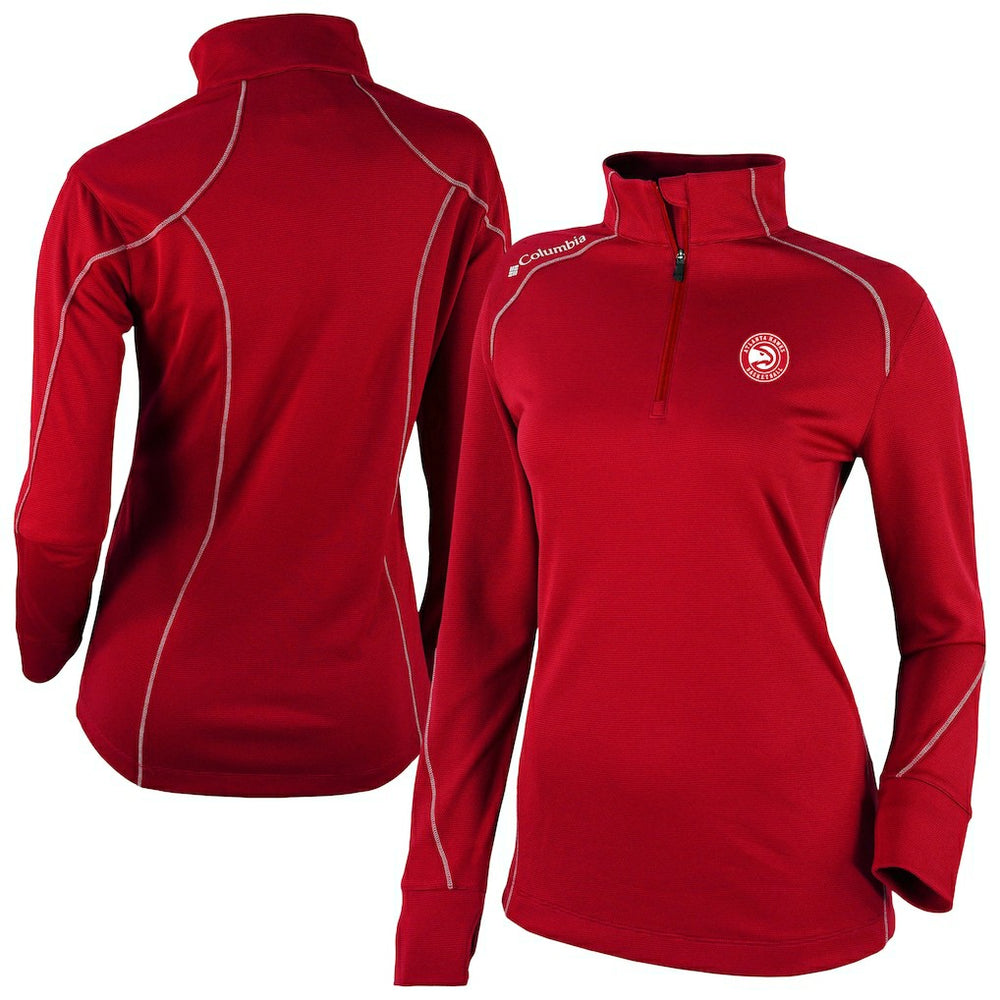 Atlanta Hawks Women's Omni-Wick Shotgun 2.0 Quarter-Zip Pullover Top - Red | Columbia outlet
