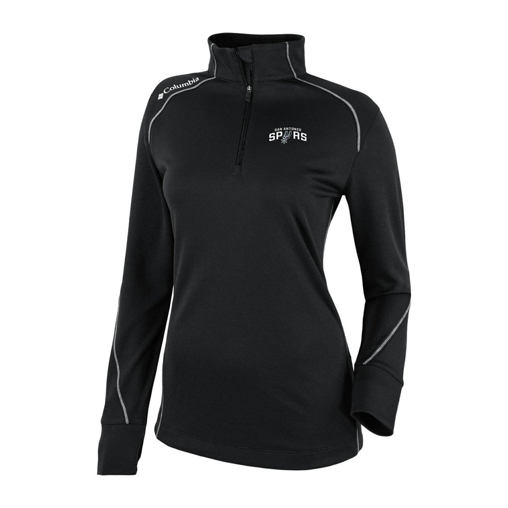 San Antonio Spurs Women's Omni-Wick Shotgun 2.0 Quarter-Zip Pullover Top - Black | Columbia cheap