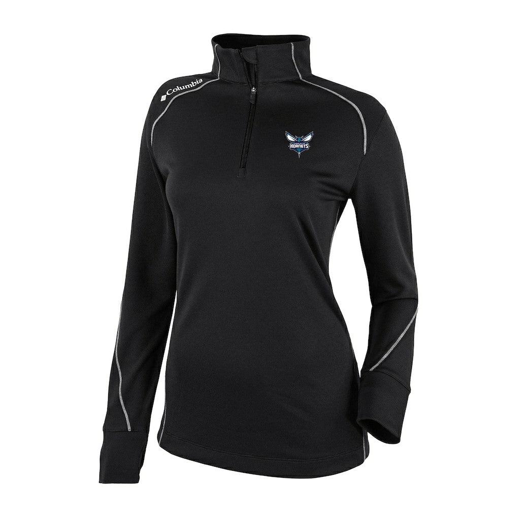 Charlotte Hornets Women's Omni-Wick Shotgun 2.0 Quarter-Zip Pullover Top - Black | Columbia discount