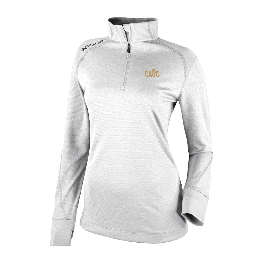 Cleveland Cavaliers Women's Omni-Wick Shotgun 2.0 Quarter-Zip Pullover Top sale - White | Columbia on sale