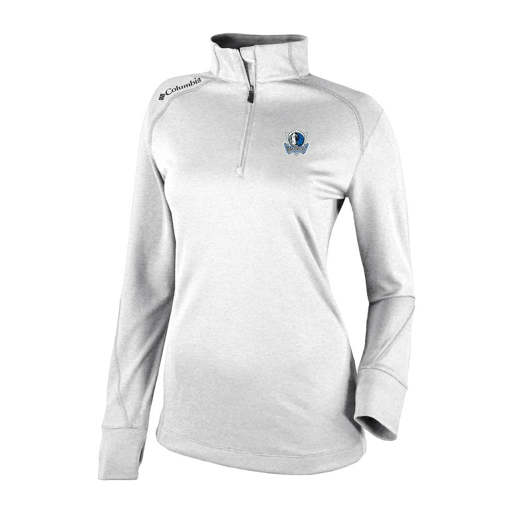 Dallas Mavericks Women's Omni-Wick Shotgun 2.0 Quarter-Zip Pullover Top sale - White | Columbia on sale