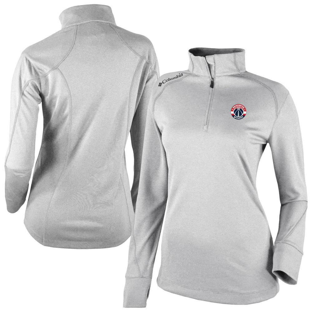 Washington Wizards Women's Omni-Wick Shotgun 2.0 Quarter-Zip Pullover Top - Heather Gray | Columbia discount