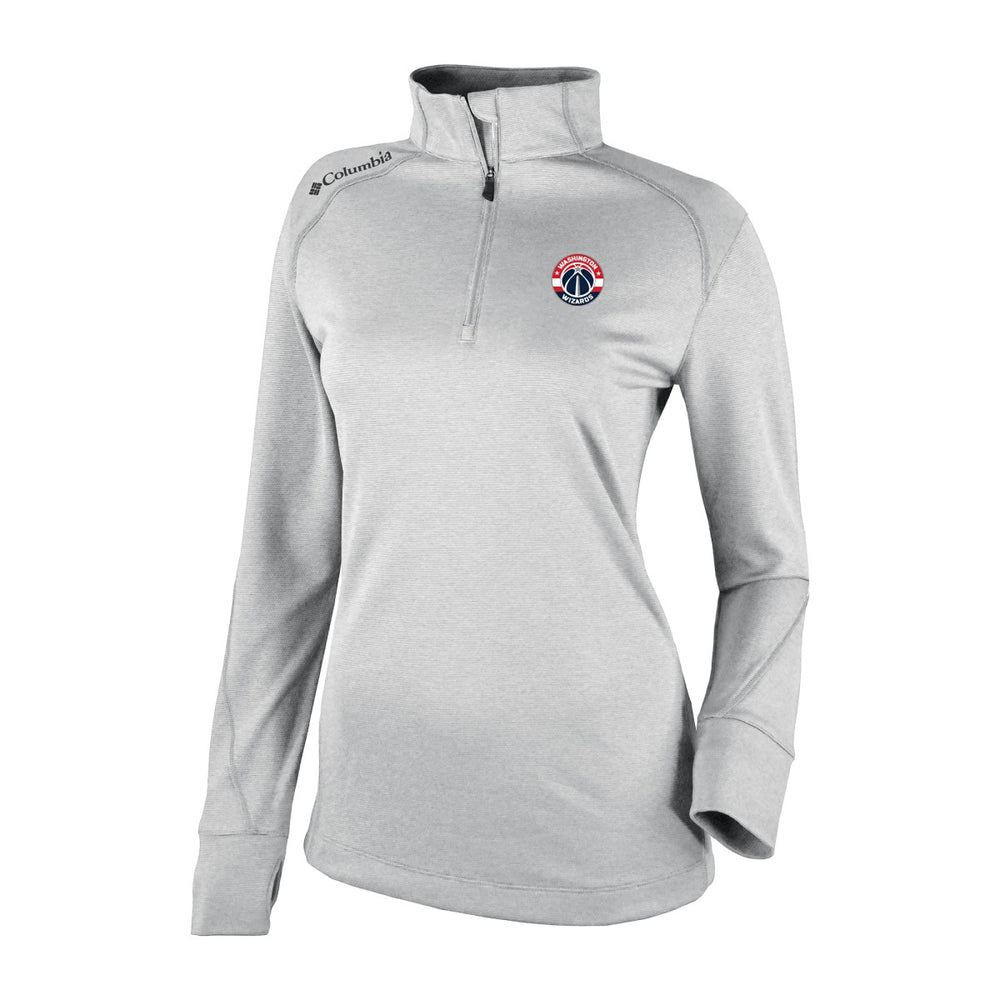Washington Wizards Women's Omni-Wick Shotgun 2.0 Quarter-Zip Pullover Top - Heather Gray | Columbia discount