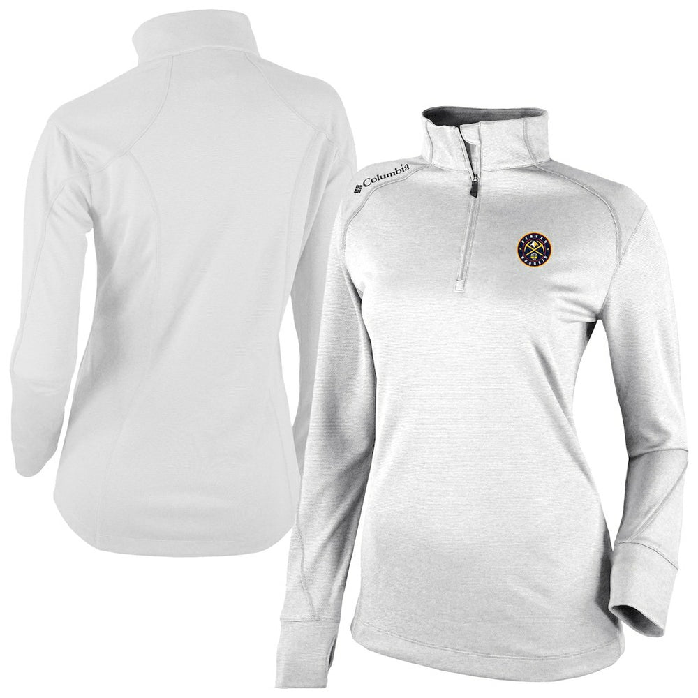 Denver Nuggets Women's Omni-Wick Shotgun 2.0 Quarter-Zip Pullover Top sale - White | Columbia sale