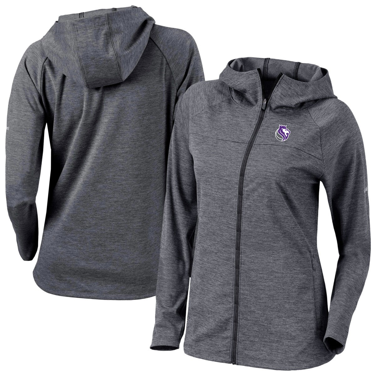 Sacramento Kings Women's Omni-Wick Half Shot Full-Zip Hooded Jacket - Black | Columbia outlet