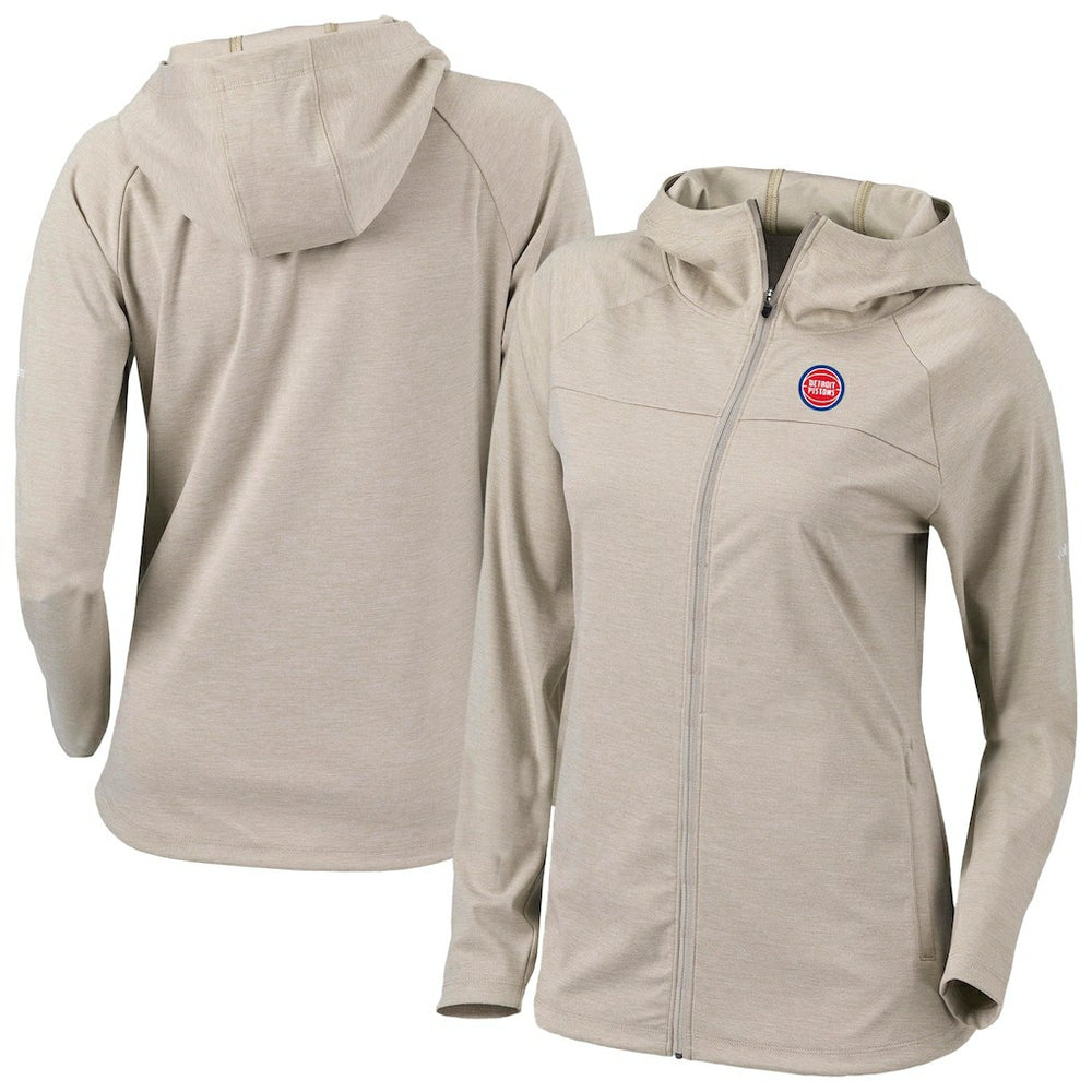 Detroit Pistons Women's Omni-Wick Half Shot Full-Zip Hooded Jacket sale - Tan | Columbia shop