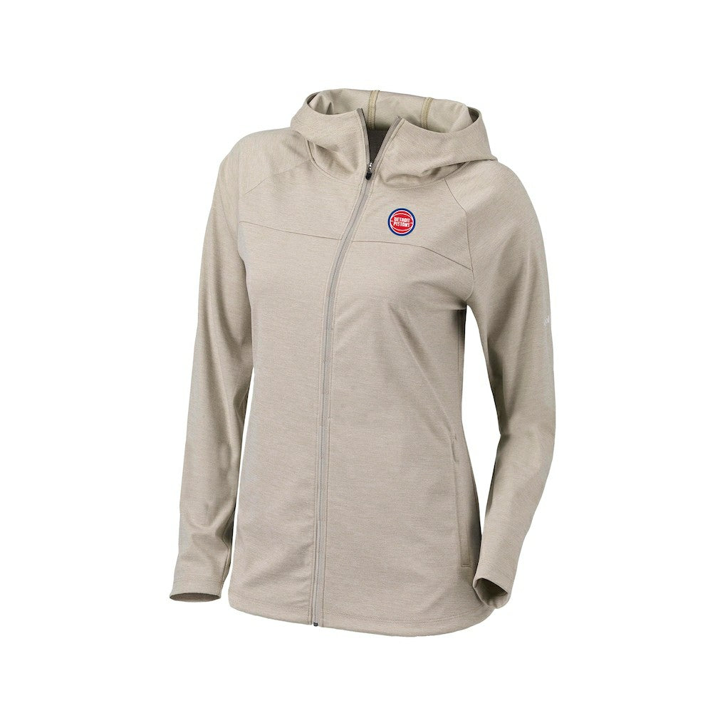 Detroit Pistons Women's Omni-Wick Half Shot Full-Zip Hooded Jacket sale - Tan | Columbia shop