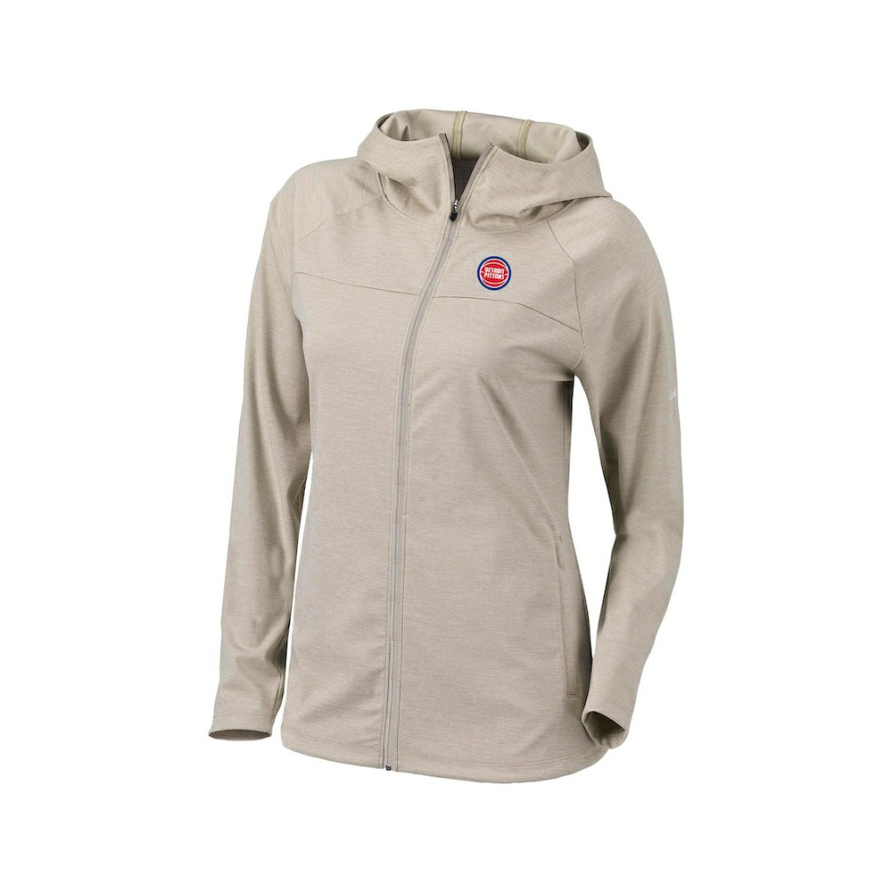 Detroit Pistons Women's Omni-Wick Half Shot Full-Zip Hooded Jacket sale - Tan | Columbia shop