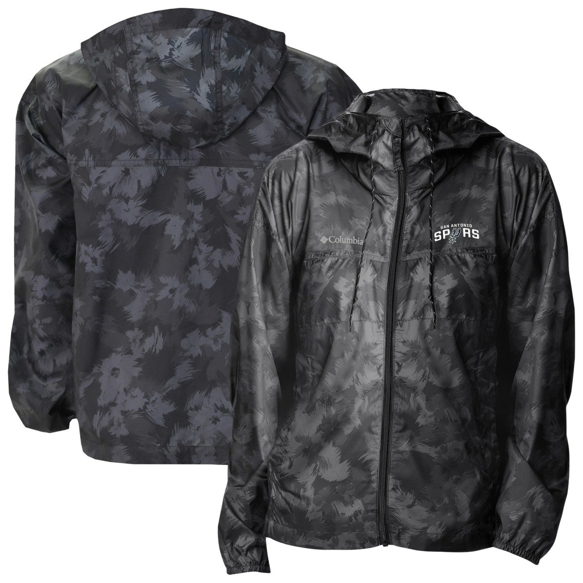 San Antonio Spurs Women's Flash Challenger II Omni-Shade Full-Zip Windbreaker Jacket - Black | Columbia for sale