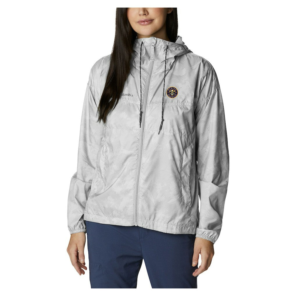 Denver Nuggets Women's Flash Challenger II Omni-Shade Full-Zip Windbreaker Jacket sale - White | Columbia cheap