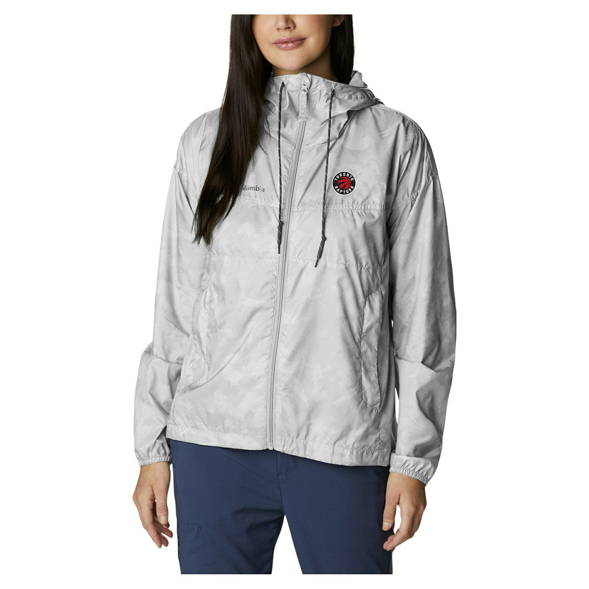 Toronto Raptors Women's Flash Challenger II Omni-Shade Full-Zip Windbreaker Jacket - White | Columbia shop