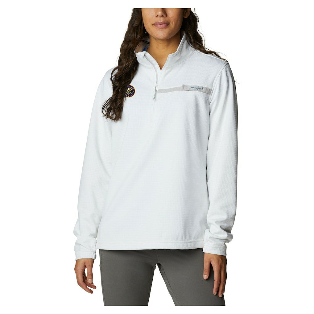 Denver Nuggets Women's Skiff Guide Fleece Pullover Top sale - White | Columbia sale