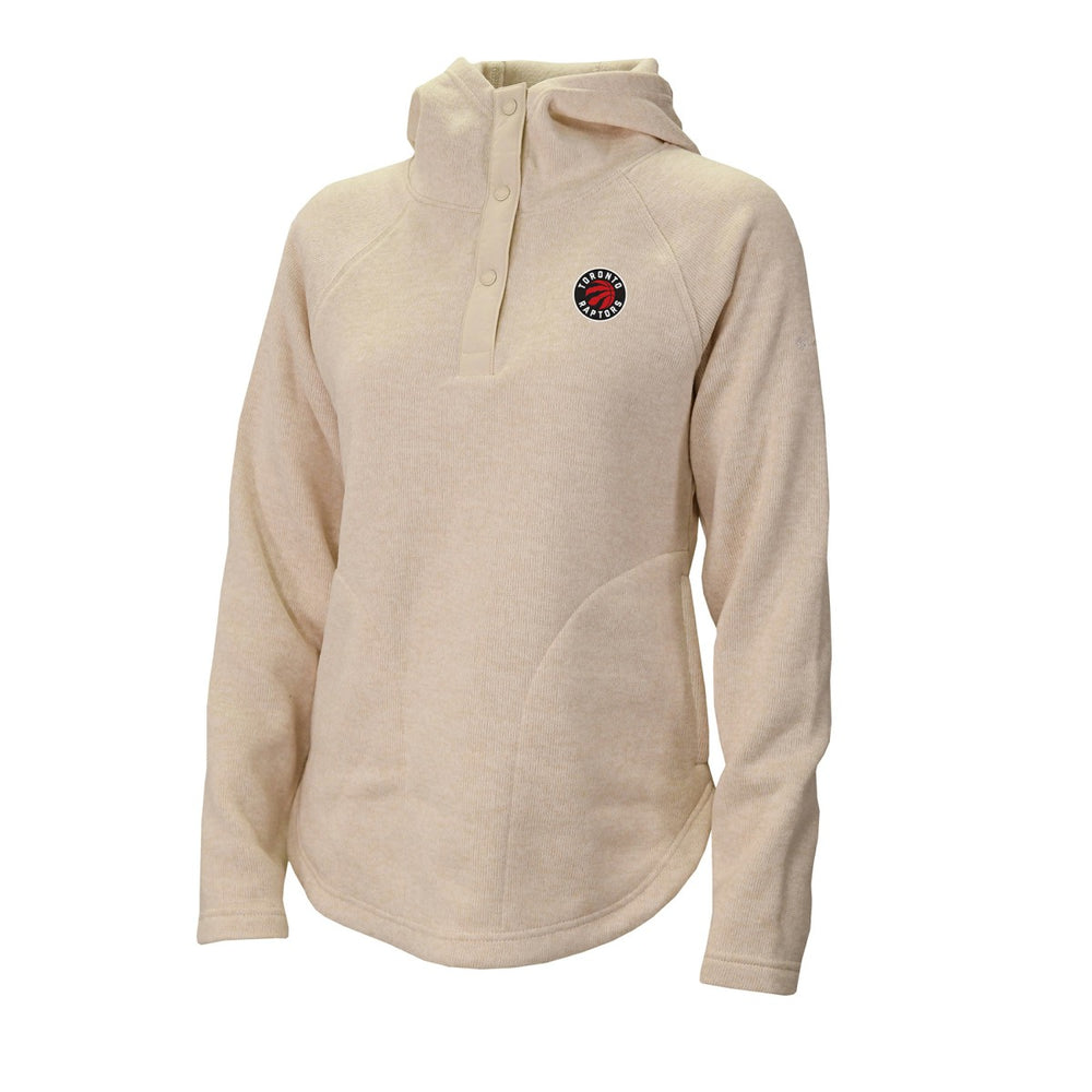 Toronto Raptors Women's Sweater Weather Quarter-Snap Hoodie - Natural | Columbia shop