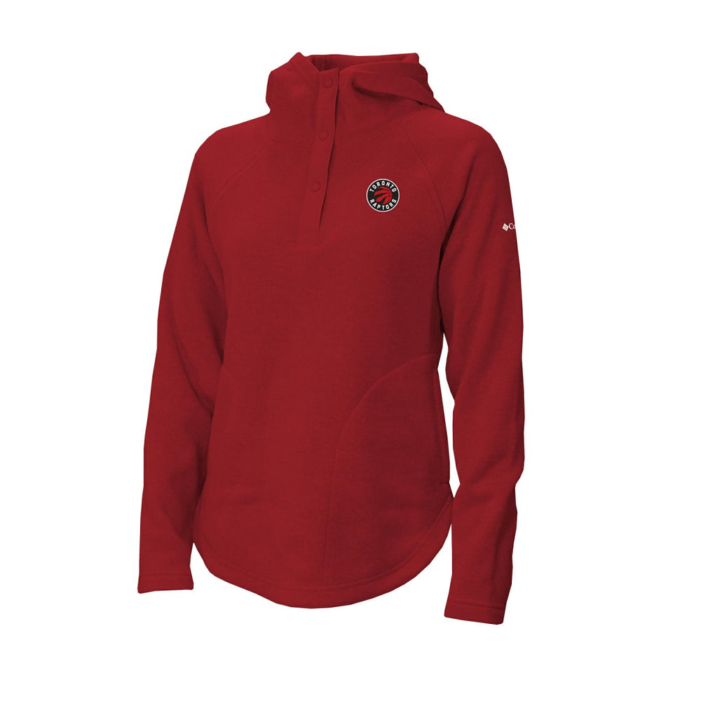 Toronto Raptors Women's Sweater Weather Quarter-Snap Hoodie - Red | Columbia for sale