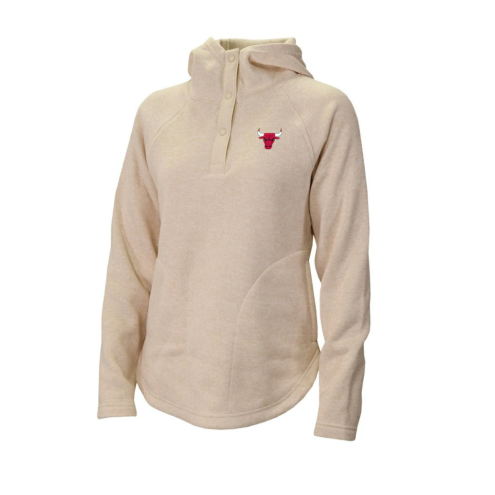 Chicago Bulls Women's Sweater Weather Quarter-Snap Hoodie sale - White | Columbia discount