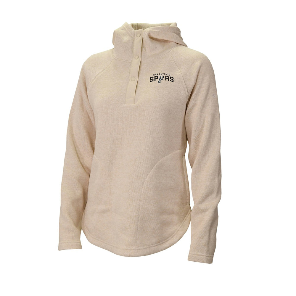 San Antonio Spurs Women's Sweater Weather Quarter-Snap Hoodie - White | Columbia online