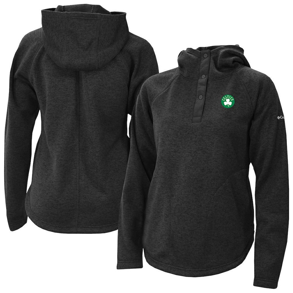 Boston Celtics Women's Sweater Weather Quarter-Snap Hoodie - Black | Columbia discount