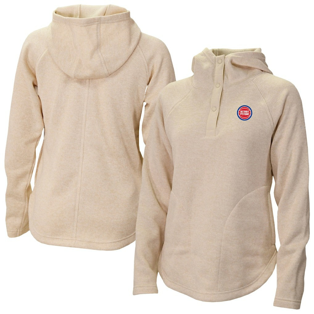 Detroit Pistons Women's Sweater Weather Quarter-Snap Hoodie sale - White | Columbia on sale