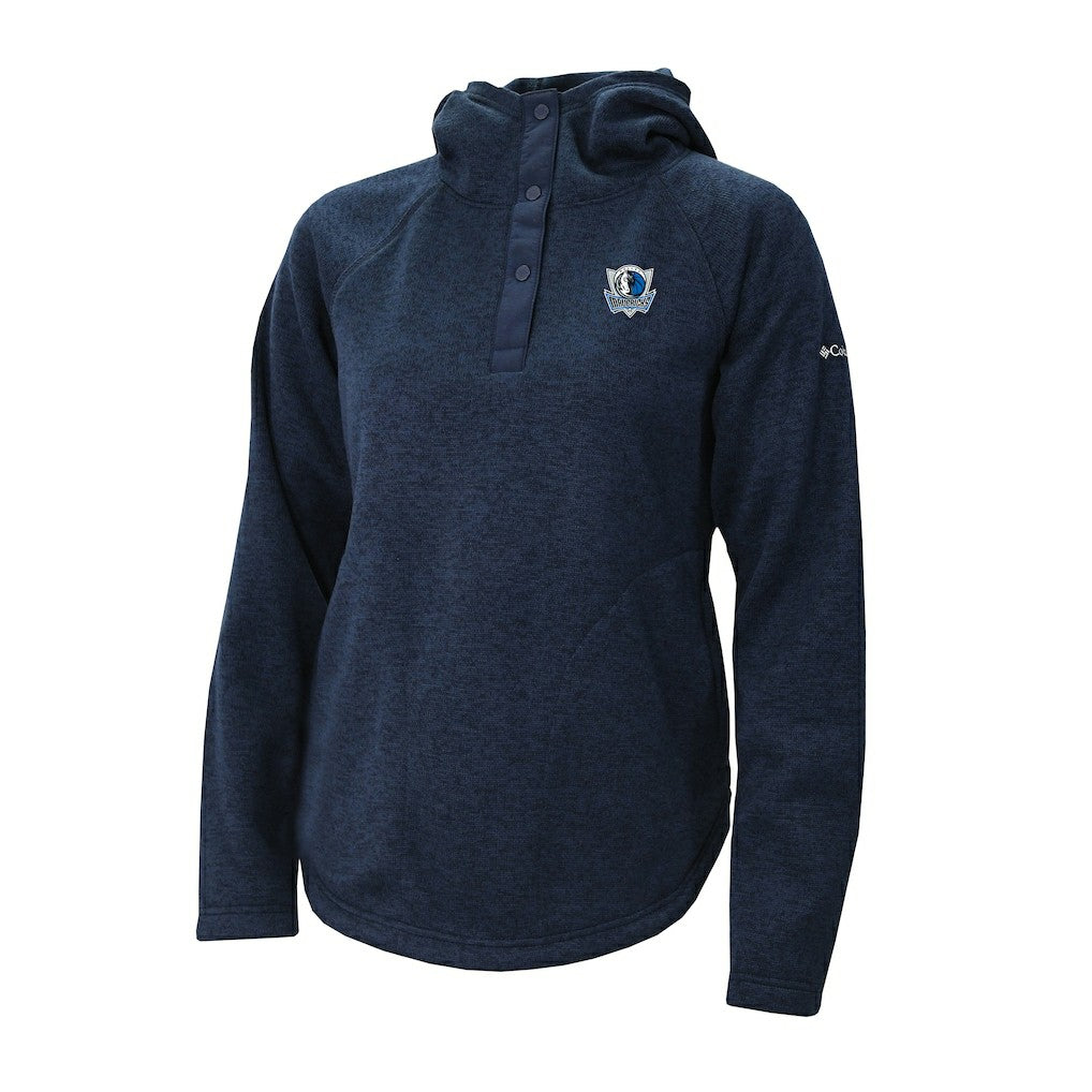 Dallas Mavericks Women's Sweater Weather Quarter-Snap Hoodie sale - Navy | Columbia cheap