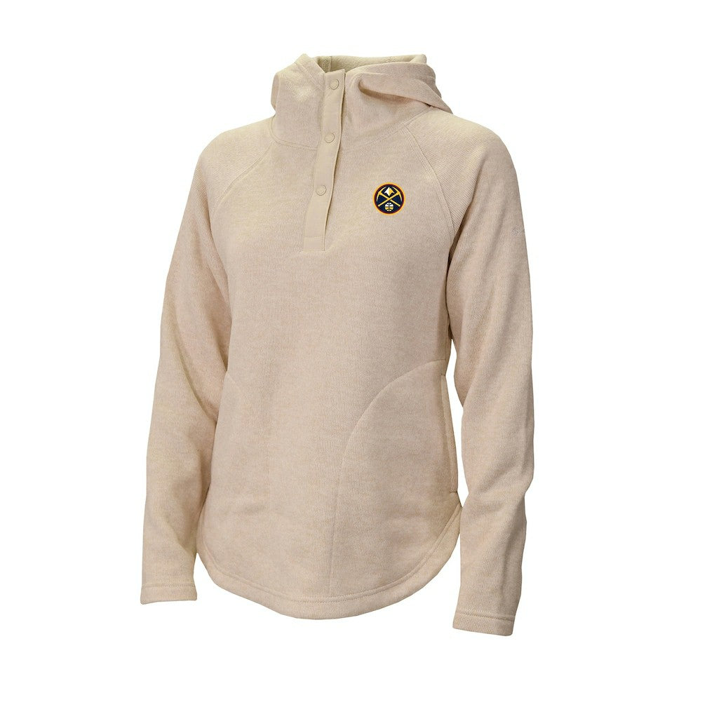 Denver Nuggets Women's Sweater Weather Quarter-Snap Hoodie sale - White | Columbia cheap