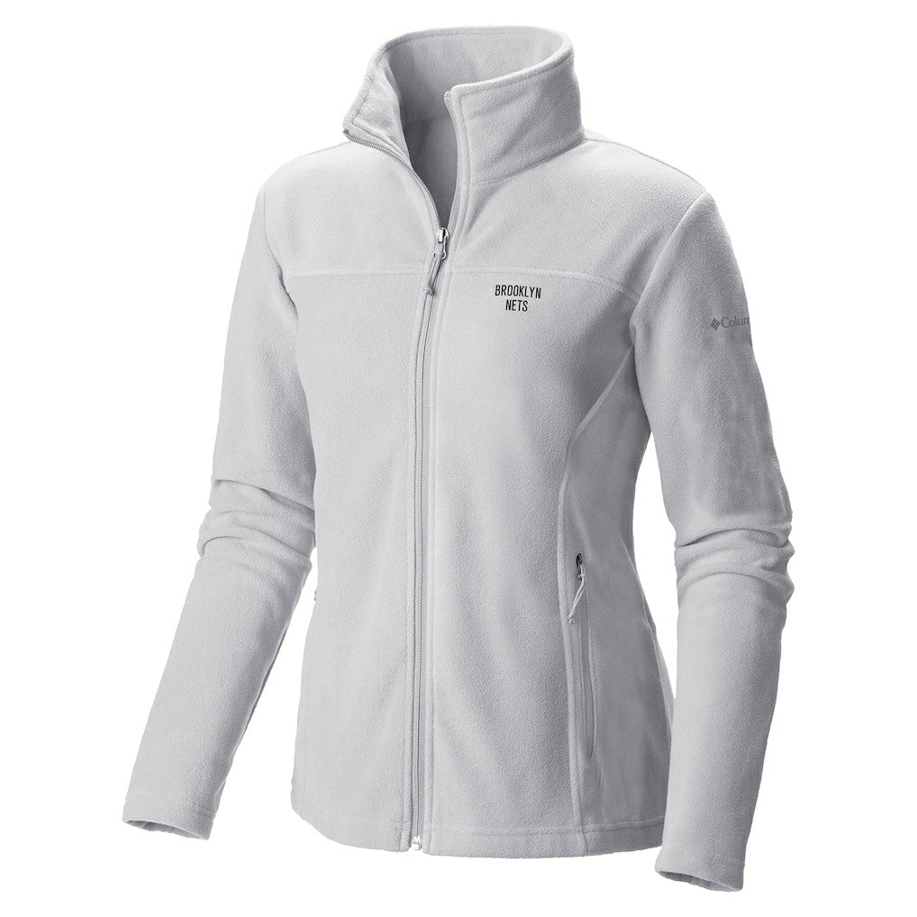Brooklyn Nets Women's Give & Go II Fleece Full-Zip Jacket - White | Columbia online
