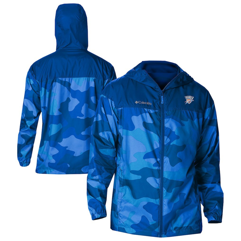 Oklahoma City Thunder Flash Challenger Windbreaker Jacket - Blue | Columbia on sale