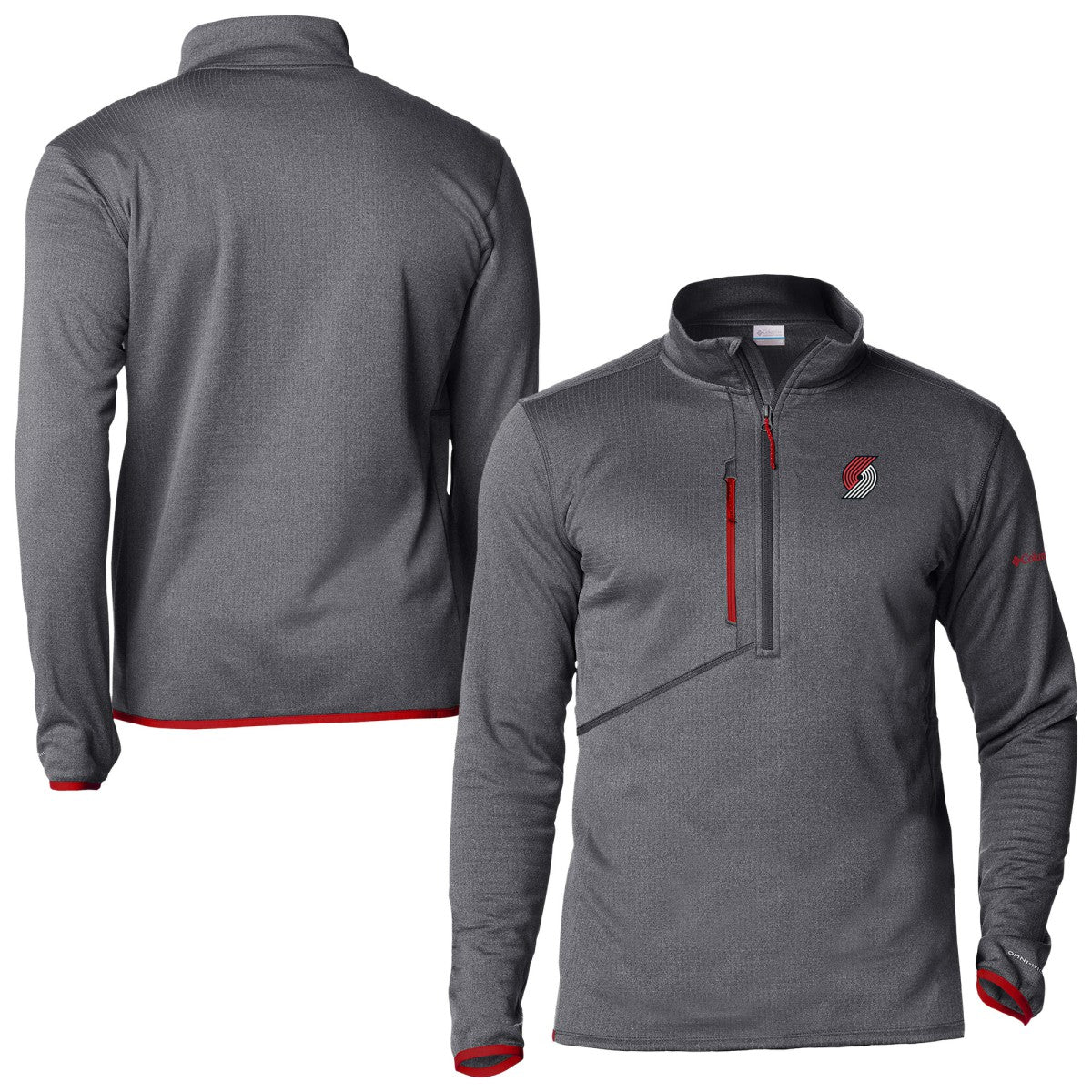 Portland Trail Blazers Park View Fleece Half-Zip Top - Red | Columbia sale