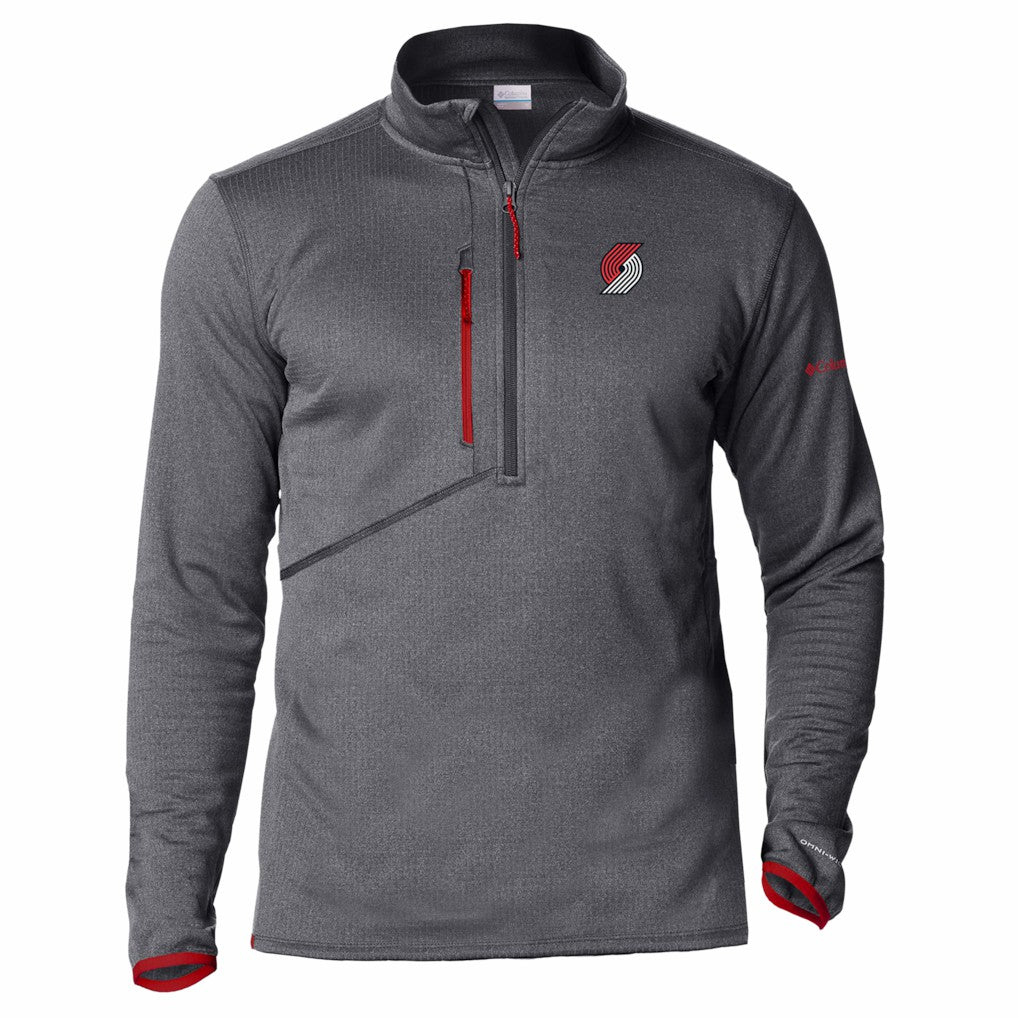 Portland Trail Blazers Park View Fleece Half-Zip Top - Red | Columbia sale