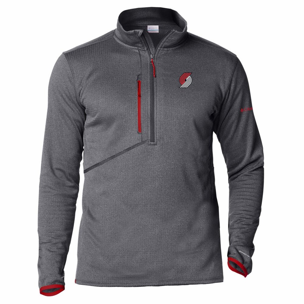 Portland Trail Blazers Park View Fleece Half-Zip Top - Red | Columbia sale