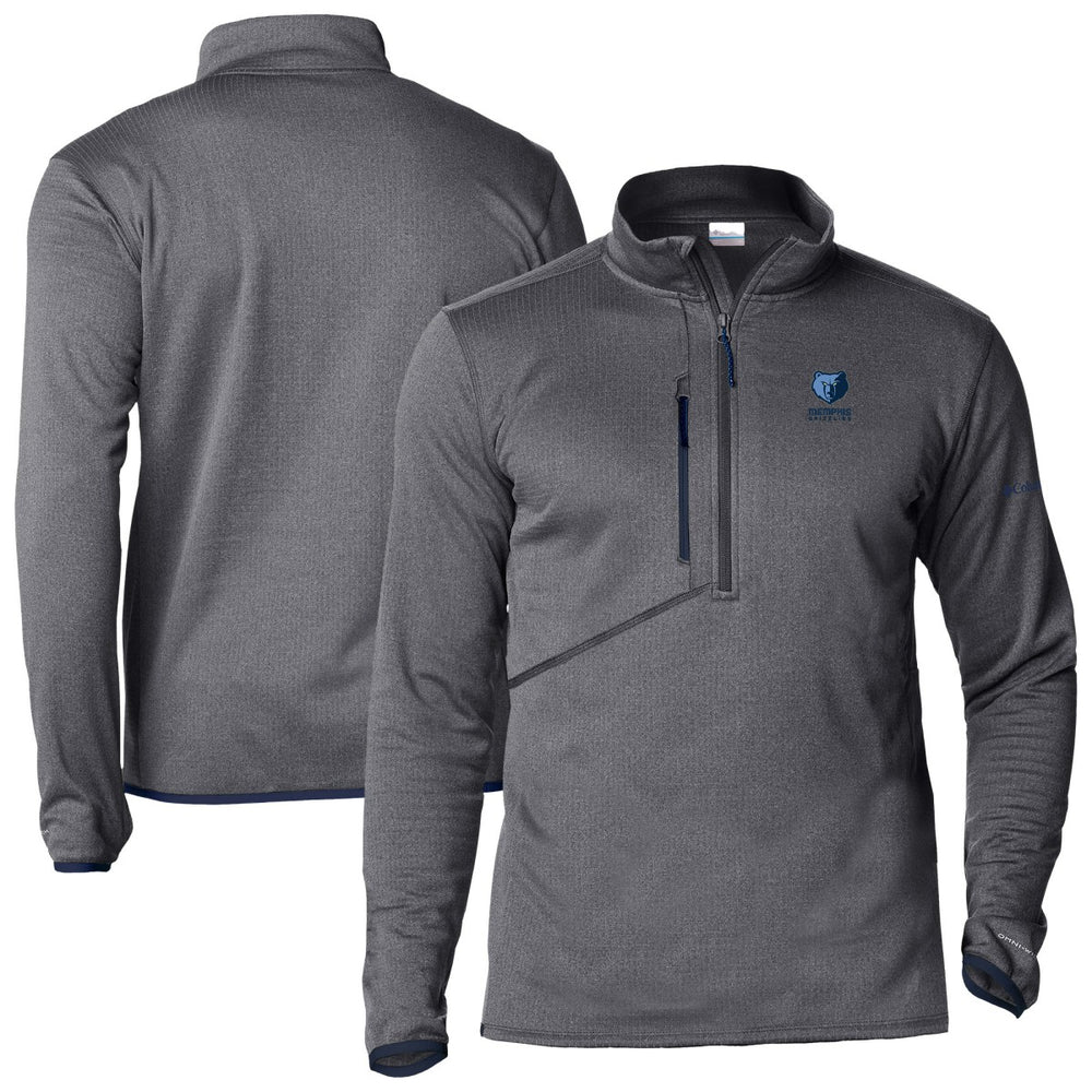 Memphis Grizzlies Park View Fleece Half-Zip Top - Gray | Columbia on sale