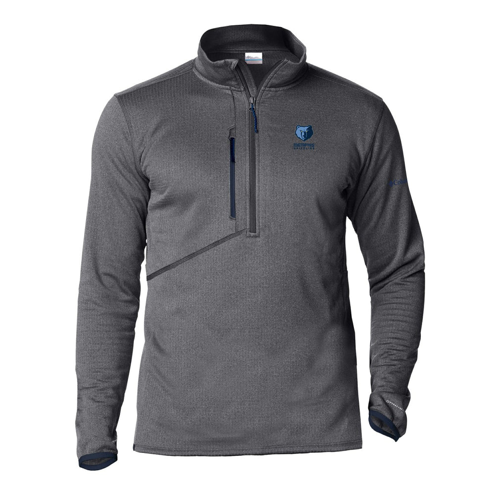 Memphis Grizzlies Park View Fleece Half-Zip Top - Gray | Columbia on sale