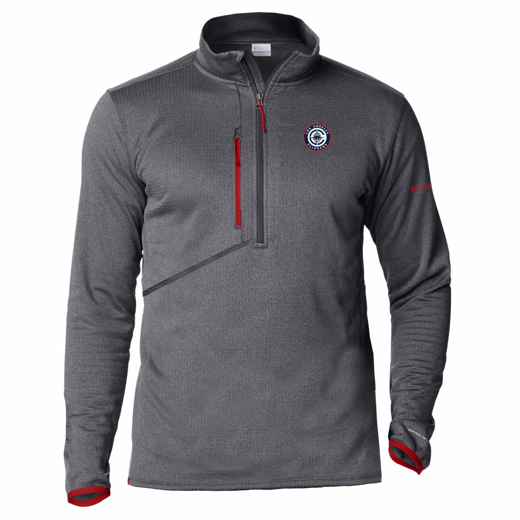 LA Clippers Park View Fleece Half-Zip Top - Red | Columbia outlet