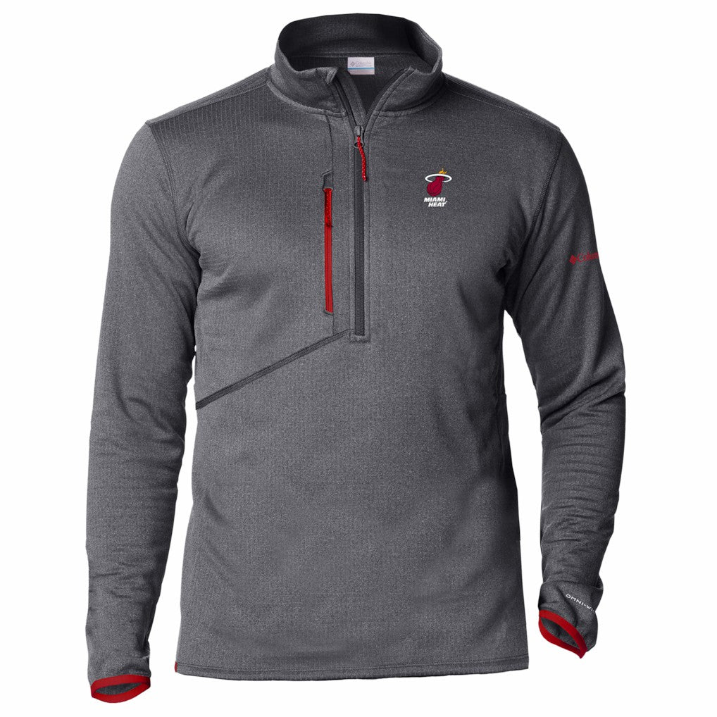 Miami Heat Park View Fleece Half-Zip Top - Red | Columbia cheap