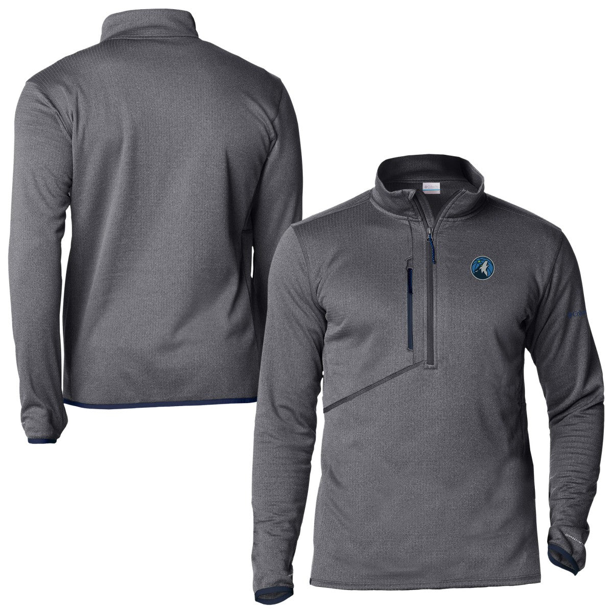 Minnesota Timberwolves Park View Fleece Half-Zip Top - Navy | Columbia for sale