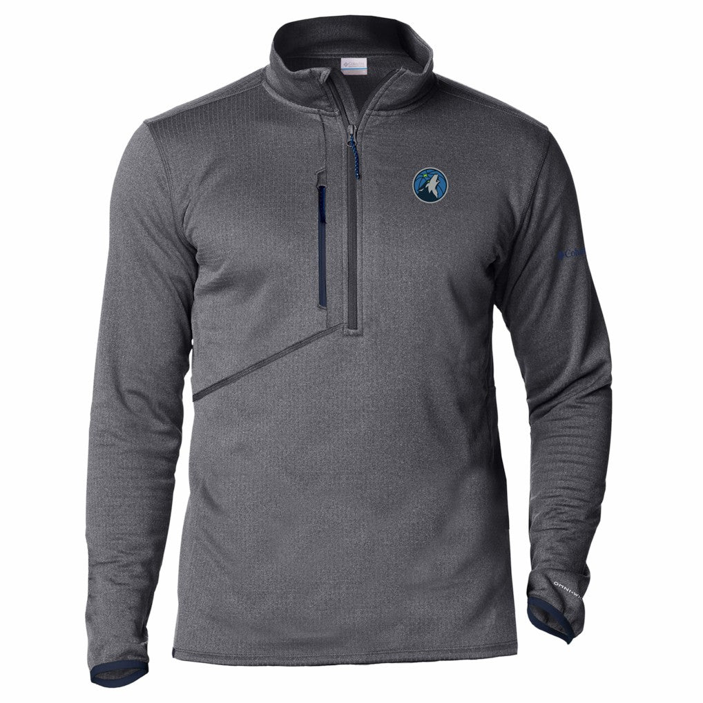 Minnesota Timberwolves Park View Fleece Half-Zip Top - Navy | Columbia for sale