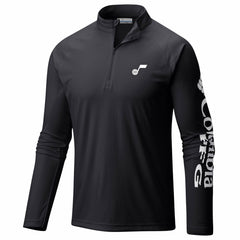 Utah Jazz PFG Terminal Tackle Quarter-Zip Top - Black | Columbia sale