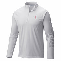 Houston Rockets PFG Terminal Tackle Quarter-Zip Top sale - White | Columbia online