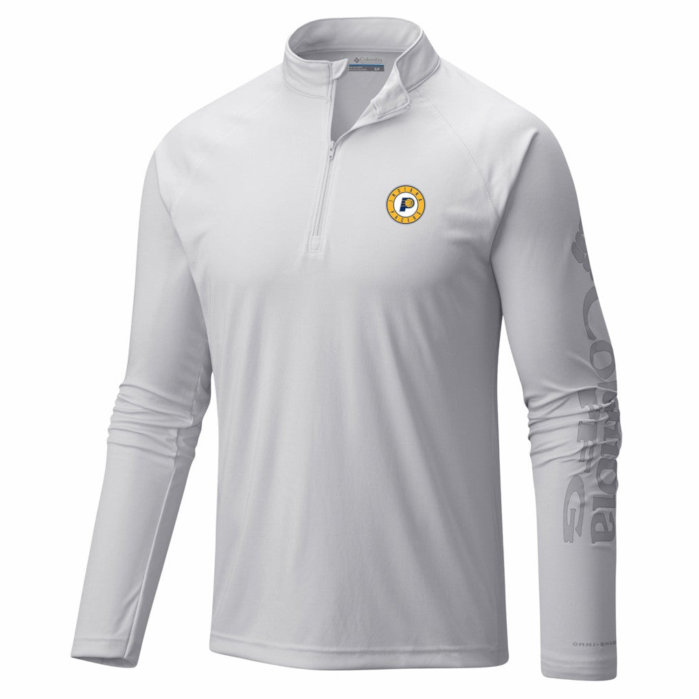 Indiana Pacers PFG Terminal Tackle Quarter-Zip Top - White | Columbia cheap