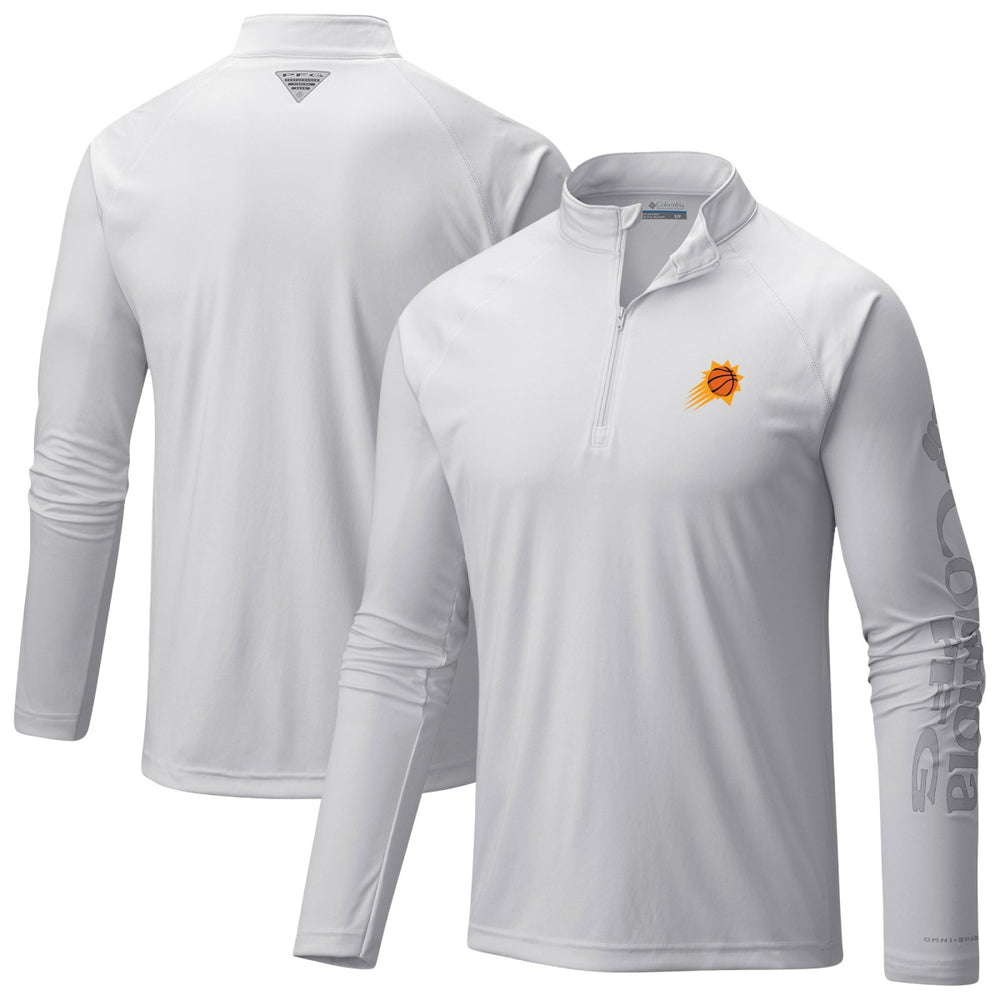 Phoenix Suns PFG Terminal Tackle Quarter-Zip Top - White | Columbia sale