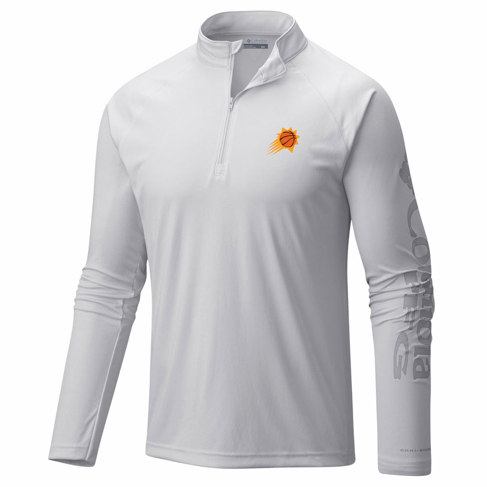 Phoenix Suns PFG Terminal Tackle Quarter-Zip Top - White | Columbia sale