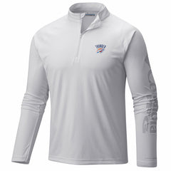 Oklahoma City Thunder PFG Terminal Tackle Quarter-Zip Top - White | Columbia for sale
