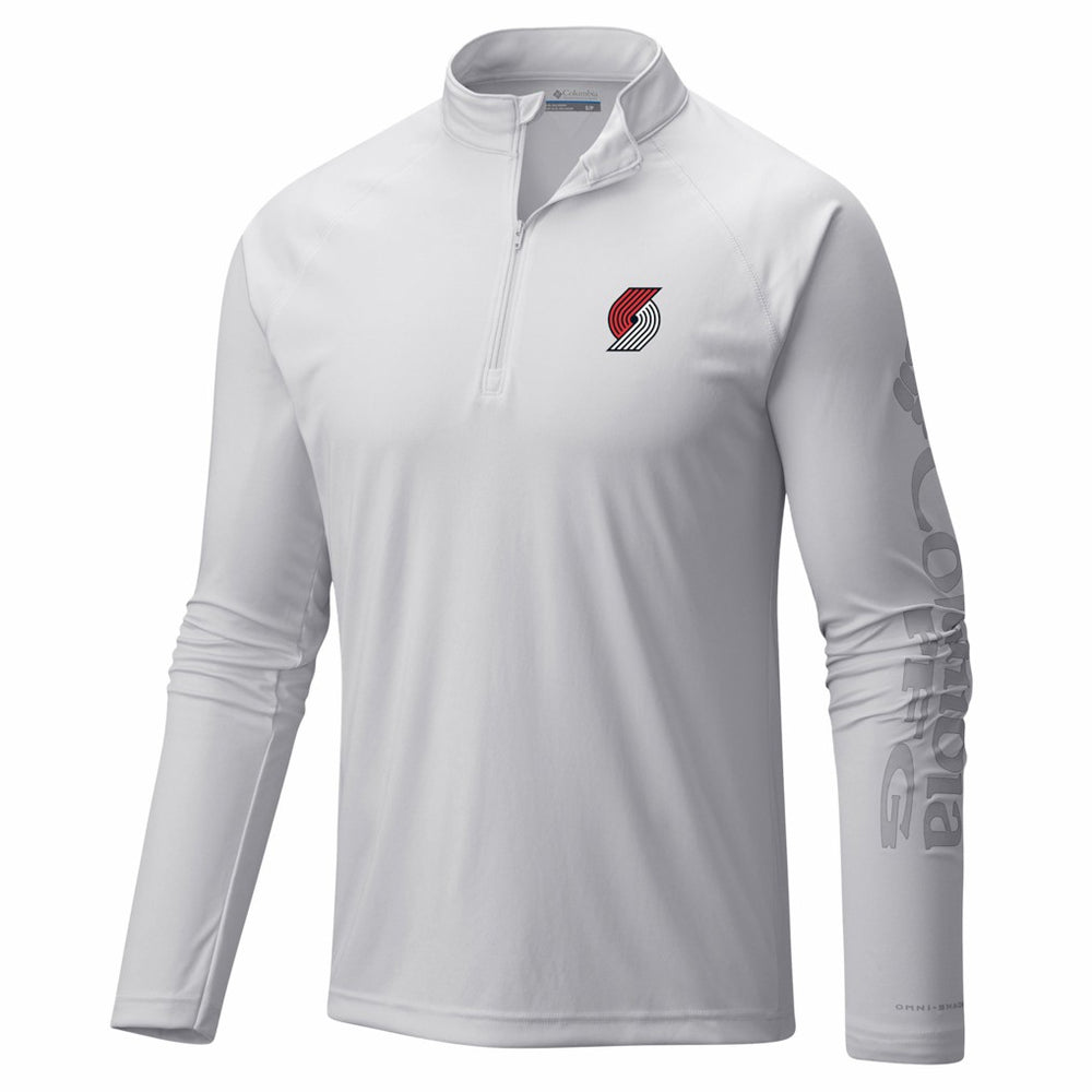 Portland Trail Blazers PFG Terminal Tackle Quarter-Zip Top - White | Columbia outlet