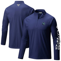 Minnesota Timberwolves PFG Terminal Tackle Quarter-Zip Top - Navy | Columbia sale