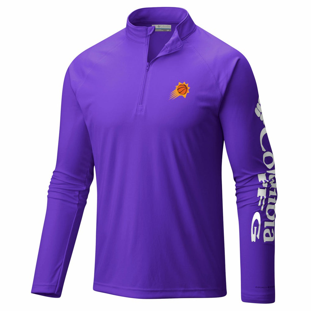 Phoenix Suns PFG Terminal Tackle Quarter-Zip Top - Purple | Columbia on sale