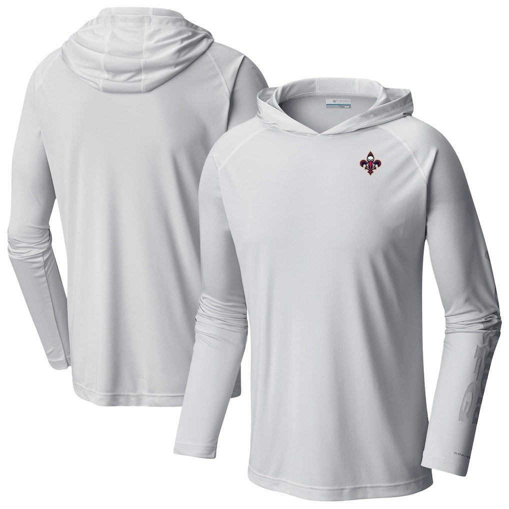 New Orleans Pelicans PFG Super Terminal Tackle Hoodie - White | Columbia cheap