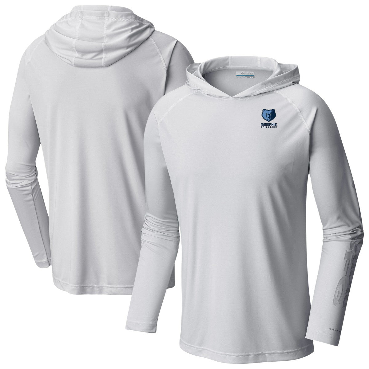 Memphis Grizzlies PFG Super Terminal Tackle Hoodie - White | Columbia sale