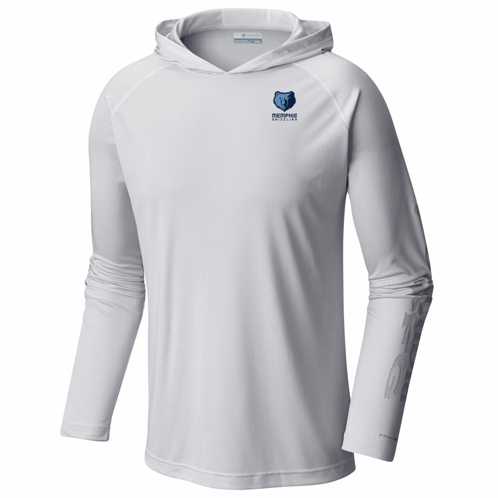 Memphis Grizzlies PFG Super Terminal Tackle Hoodie - White | Columbia sale