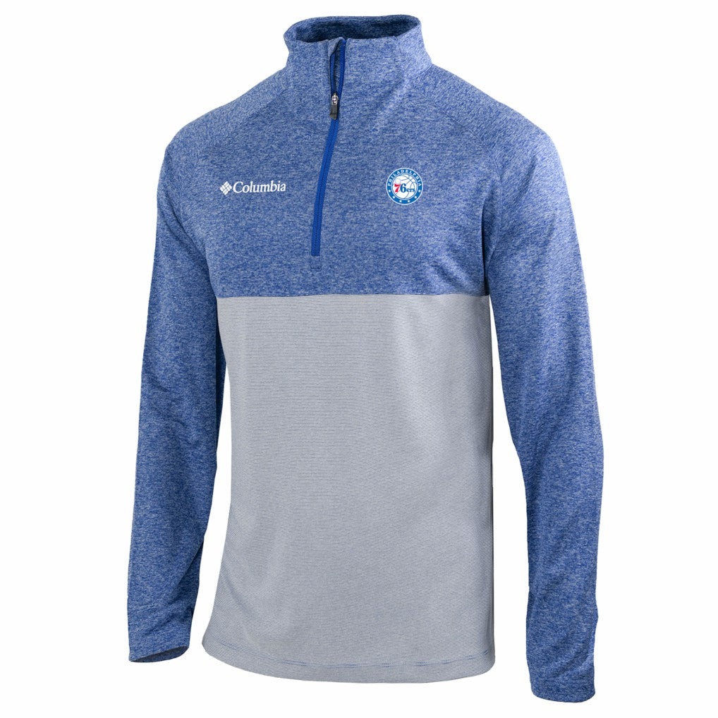 Philadelphia 76ers Omni-Wick Rockin' It Quarter-Zip Top - Blue | Columbia shop